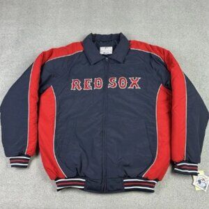 Vintage MLB Boston Red Sox Genuine Merchandise Jacket Mens M Bomber Deadstock